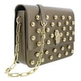 thumbnail image 1 of Roberto Cavalli HXLPGX 102 Bronze Studded Large Shoulder Bag, 1 of 3