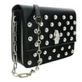 thumbnail image 1 of Roberto Cavalli HXLPGX 999 Black Studded Large Shoulder Bag, 1 of 3