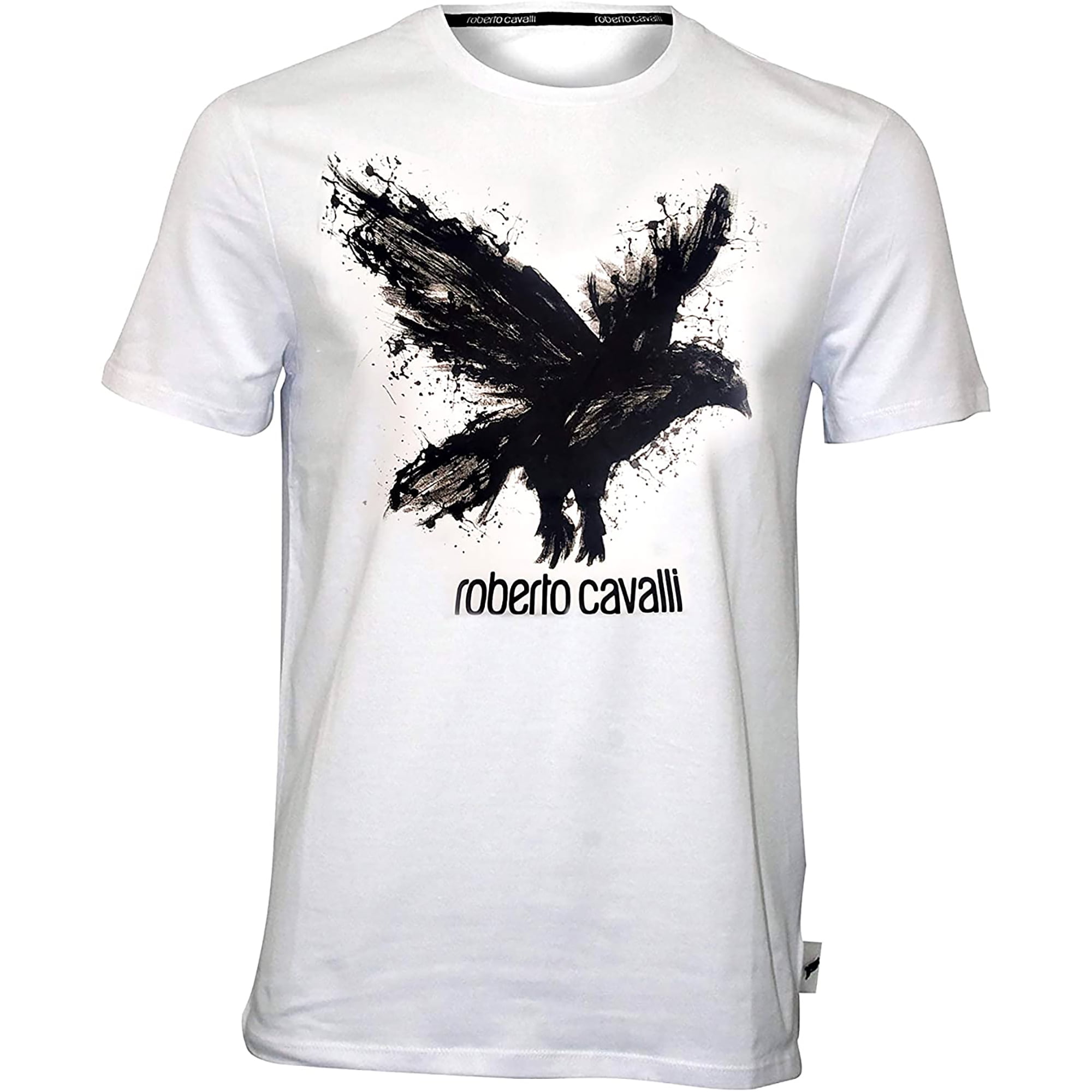 Roberto Cavalli Men's White Eagle Short Sleeve T-Shirt (S) - Walmart.com