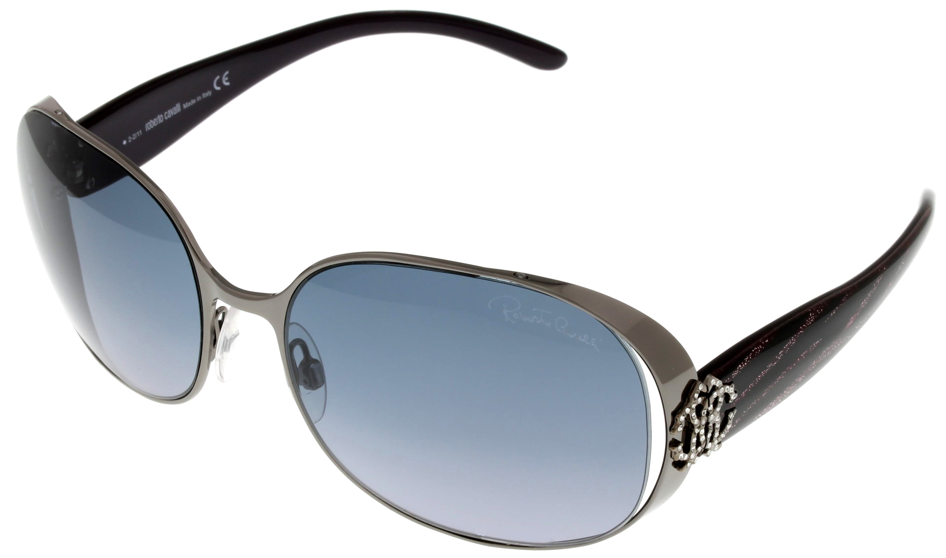 Roberto Cavalli Sunglasses Women Grey Gunmetal Black  display picture 1