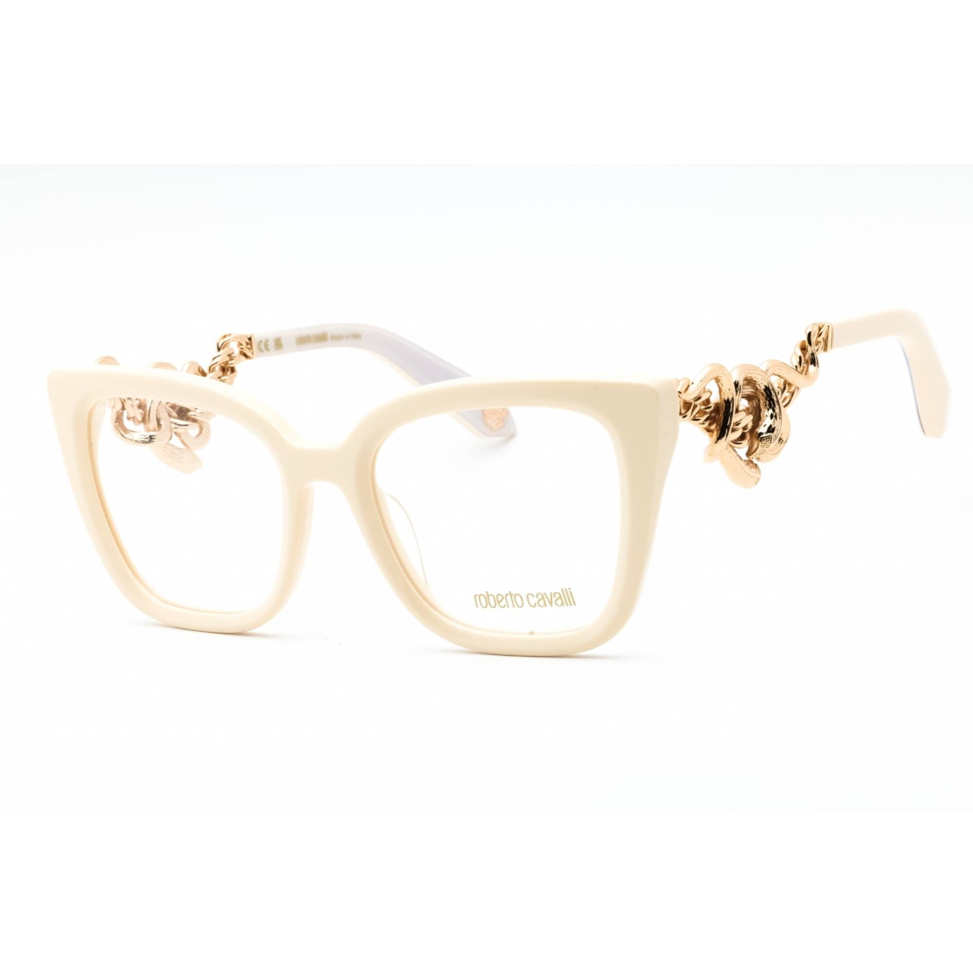 Roberto Cavalli VRC051M 09X7 Women's Cream Plastic Eyeglasses