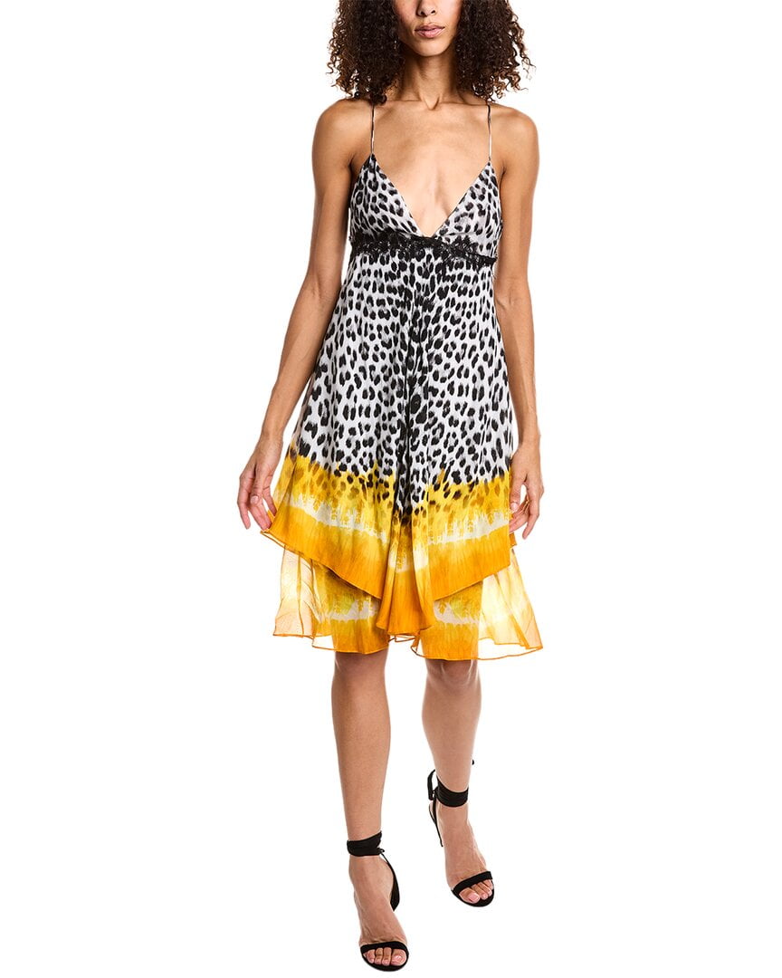 CLASS Robertocavalliロベルトカヴァリのミニドレス！38 Roberto Cavalli womens Silk Mini Dress, 38, Grey - Walmart.com