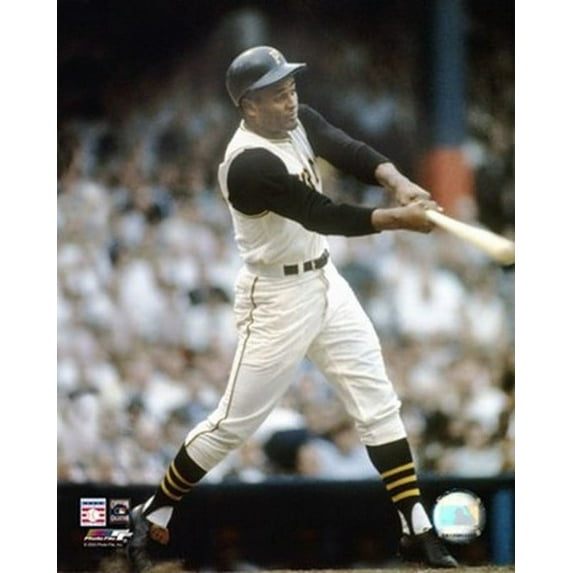 Roberto Clemente - Batting Action Sports Photo