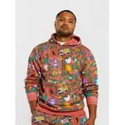 Roberto Lugo All Gender Floral Skulls and Trucks Printed Hoodie Sweatshirt, Men's Sizes S-3XL