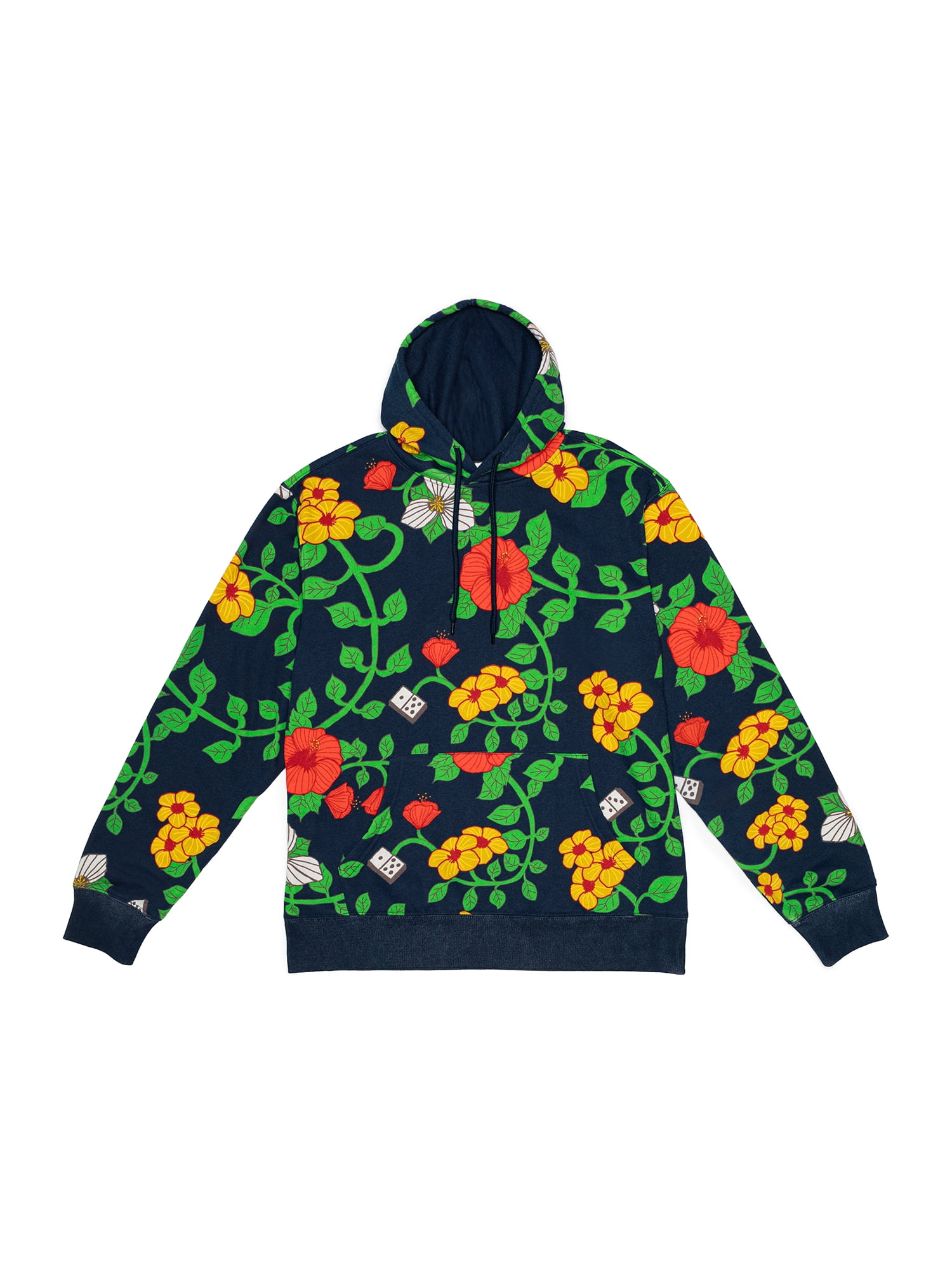 Roberto Lugo, Men's Apparel All Over Print Hoodie Sweatshirt, Blue