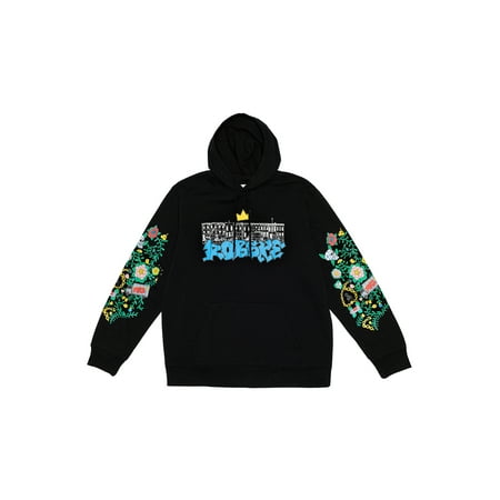 Roberto Lugo, Unisex Apparel All Over Print Hoodie Sweatshirt, Graffiti Signature, Sizes S-3XL