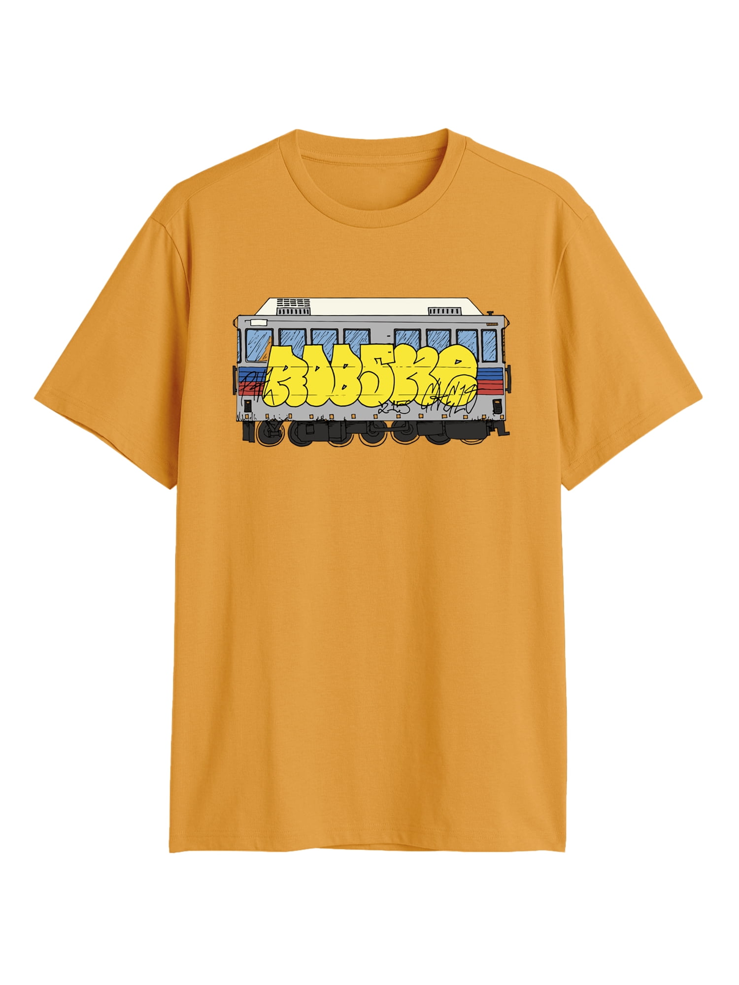 Roberto Lugo All Gender Graffiti Train Graphic Tee Shirt, Men's Sizes S