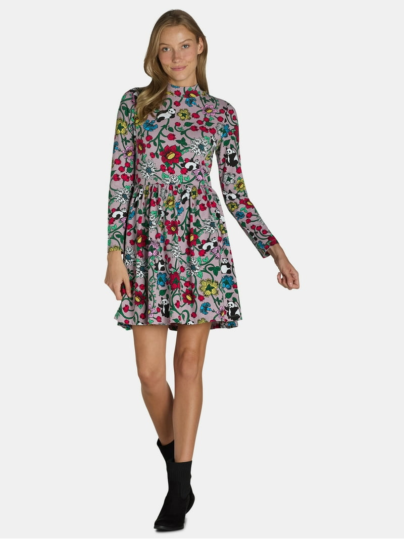 Roberto Lugo Women's Morris Study II Panda Print Dress, Sizes S
