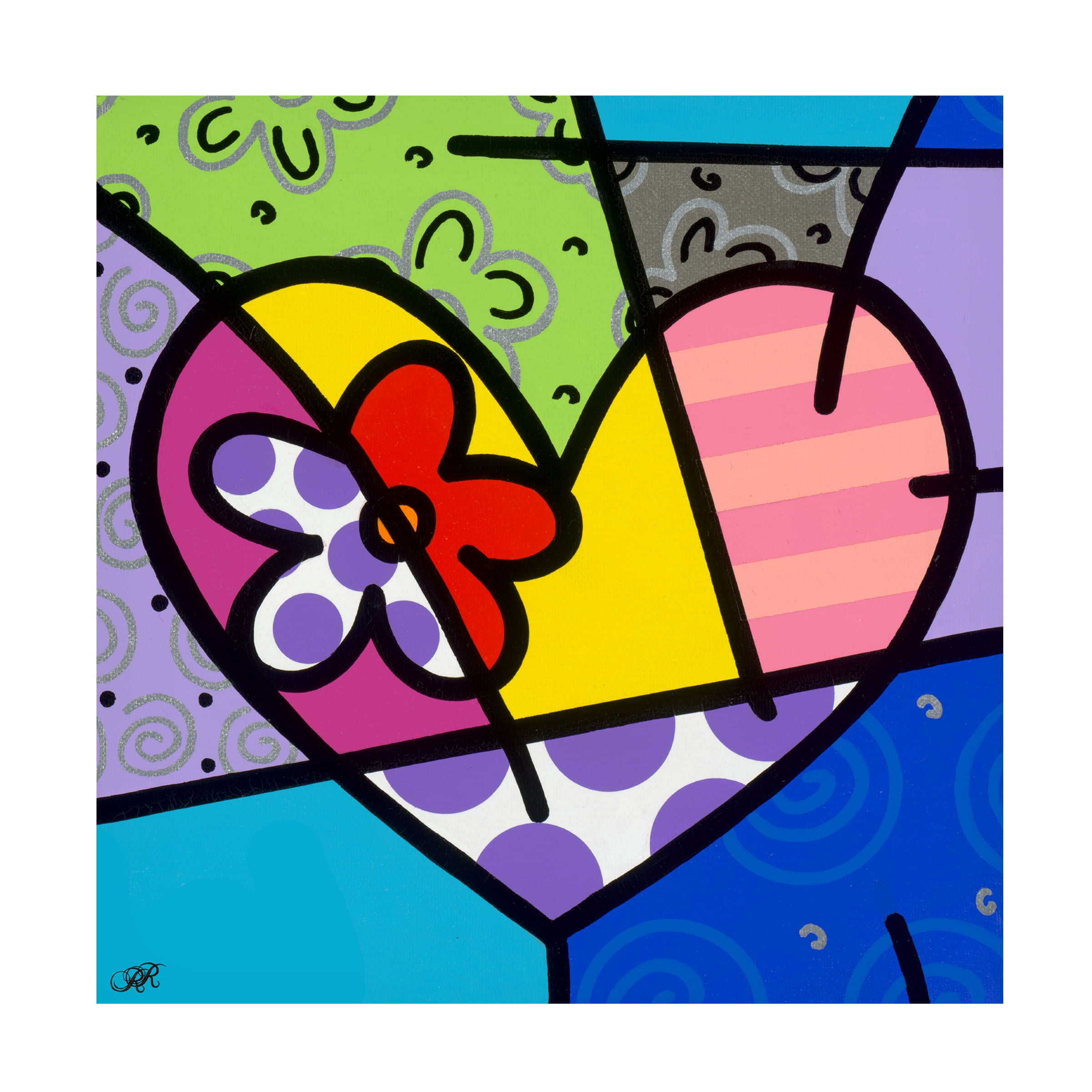 Trademark Fine Art Roberto Rafael Big Heart III Canvas Wall Art - 35x35