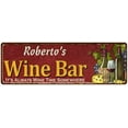 thumbnail image 1 of Roberto's Wine Bar Red Sign Home Kitchen Decor 6x18 Sign 106180056395, 1 of 1