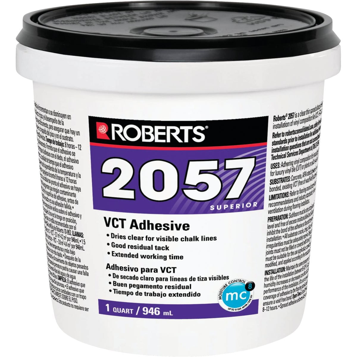Roberts 2057 VCT EZ 4 Gal. Vinyl Composition Tile Adhesive 2057-4