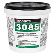 Roberts 3085-0 Multipurpose Carpet and Felt Back Vinyl Adhesive, 1 Quart, Beige