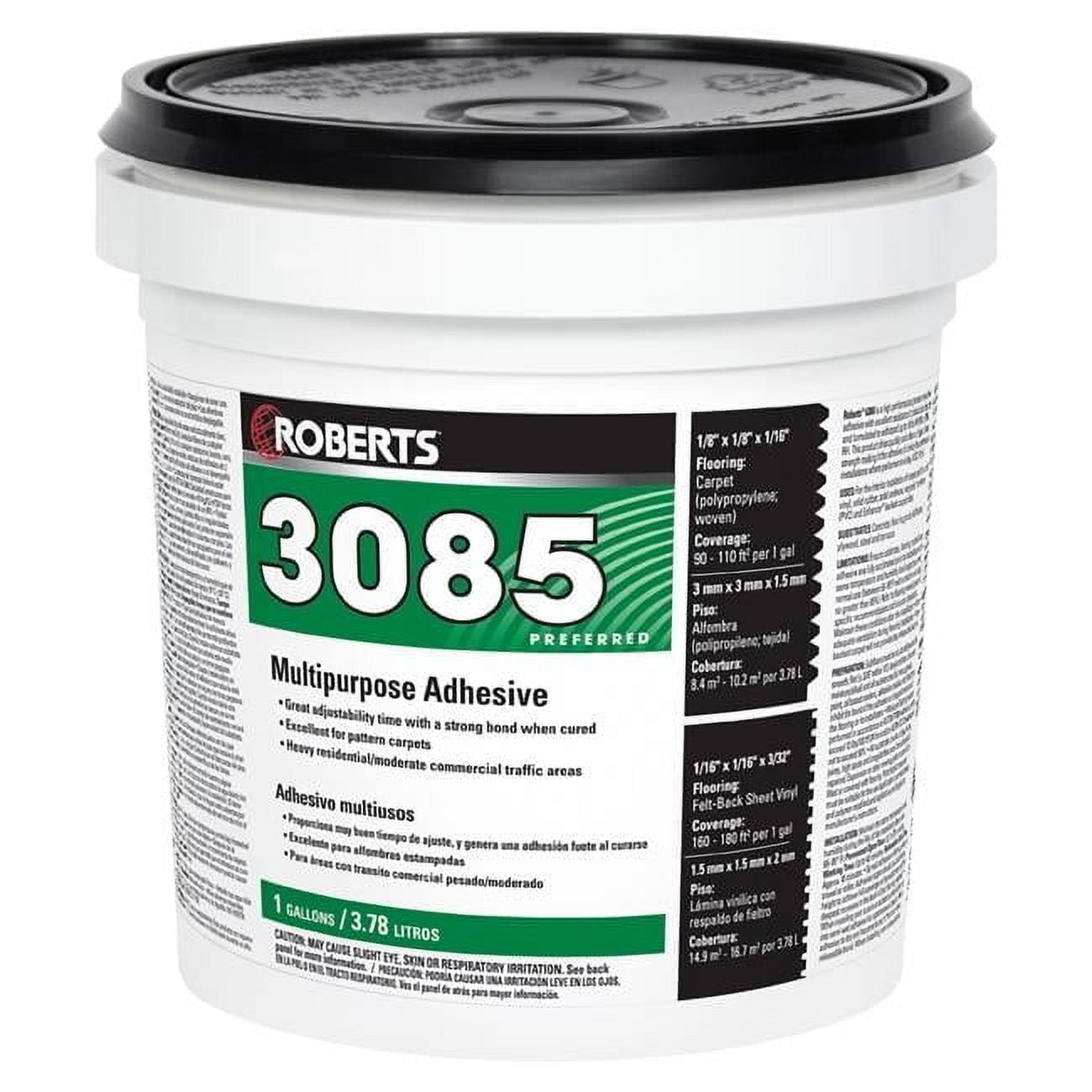Roberts 3085-1 1 gal Multipurpose Adhesive, Beige & Tan