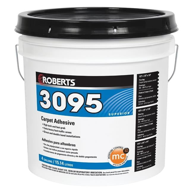 Roberts 3095 Fast Grab Carpet Adhesive 4 Gallon