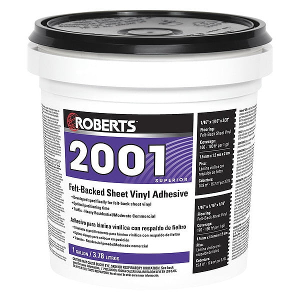 Roberts 1 Gallon Beige Latex Felt-Back Vinyl Adhesive