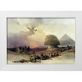 thumbnail image 1 of Roberts, David 32x23 White Modern Wood Framed Museum Art Print Titled - Approach of The Simoom. Desert of Gizeh, 1 of 4