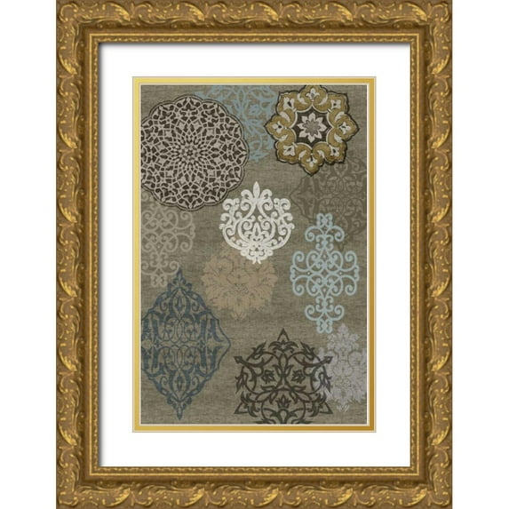 Roberts, Ellie 13x18 Gold Ornate Wood Framed with Double Matting Museum Art Print Titled - Decorative Ormanments I