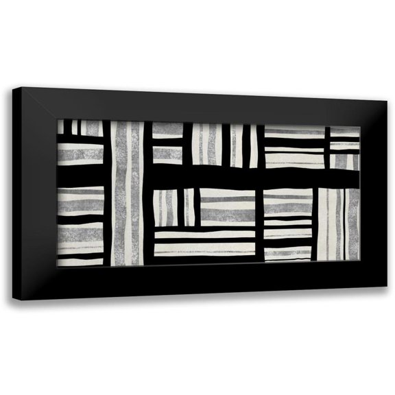 Roberts, Ellie 14x9 Black Modern Framed Museum Art Print Titled - Intersect - Silver