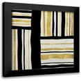 thumbnail image 1 of Roberts, Ellie 15x15 Black Modern Framed Museum Art Print Titled - Gilded Groove II, 1 of 5