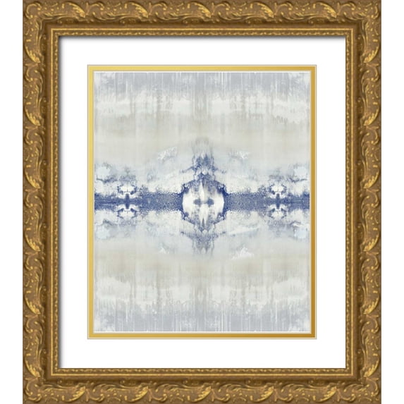 Roberts, Ellie 15x17 Gold Ornate Wood Framed with Double Matting Museum Art Print Titled - Entice - Indigo