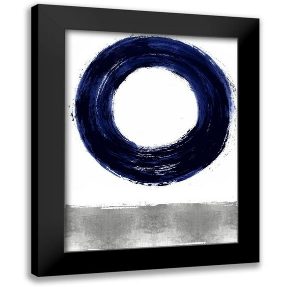 Roberts, Ellie 19x24 Black Modern Framed Museum Art Print Titled - Gravitate Blue I