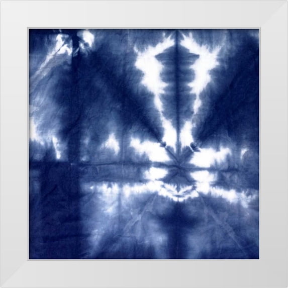 Roberts, Ellie 26x26 White Modern Wood Framed Museum Art Print Titled - Shibori III