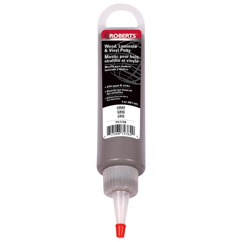 Roberts Gray Wood, Laminate and Vinyl Putty Flooring Adhesive 3 oz