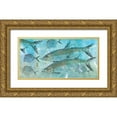 thumbnail image 1 of Roberts, Jim 14x9 Gold Ornate Wood Framed with Double Matting Museum Art Print Titled - Tarpon Lagoon, 1 of 4