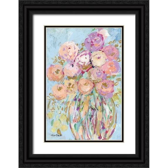 Roberts, Kait 11x14 Black Ornate Wood Framed with Double Matting Museum Art Print Titled - After Everything, She Still Bloomed