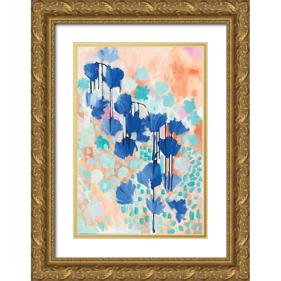 Roberts, Kait 11x14 Gold Ornate Wood Framed with Double Matting Museum Art Print Titled - Cantaloupe