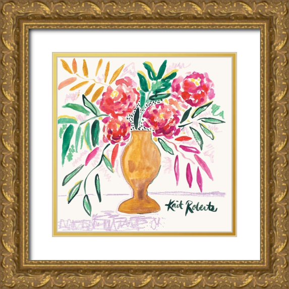 Roberts, Kait 12x12 Gold Ornate Wood Framed with Double Matting Museum Art Print Titled - Fancy and Fresh
