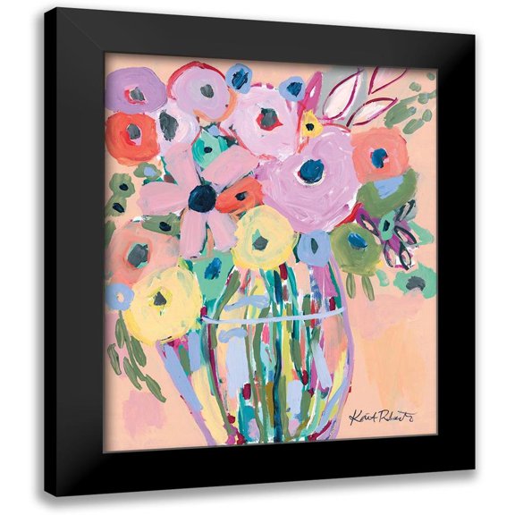 Roberts, Kait 12x14 Black Modern Framed Museum Art Print Titled - Keep It Up