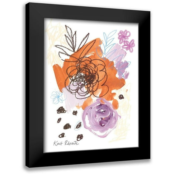 Roberts, Kait 12x14 Black Modern Framed Museum Art Print Titled - Pretty as a Wildflower