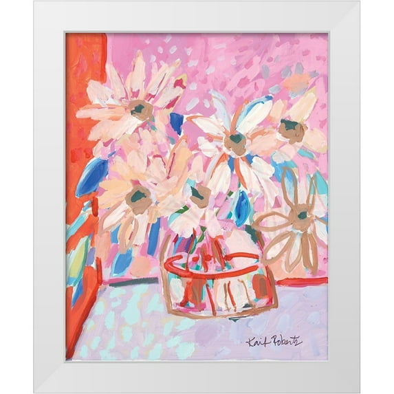 Roberts, Kait 12x14 White Modern Wood Framed Museum Art Print Titled - Life is Hard but It Can Still Be Pretty