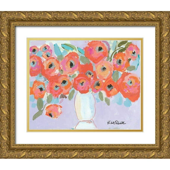 Roberts, Kait 14x12 Gold Ornate Wood Framed with Double Matting Museum Art Print Titled - Charlie and June