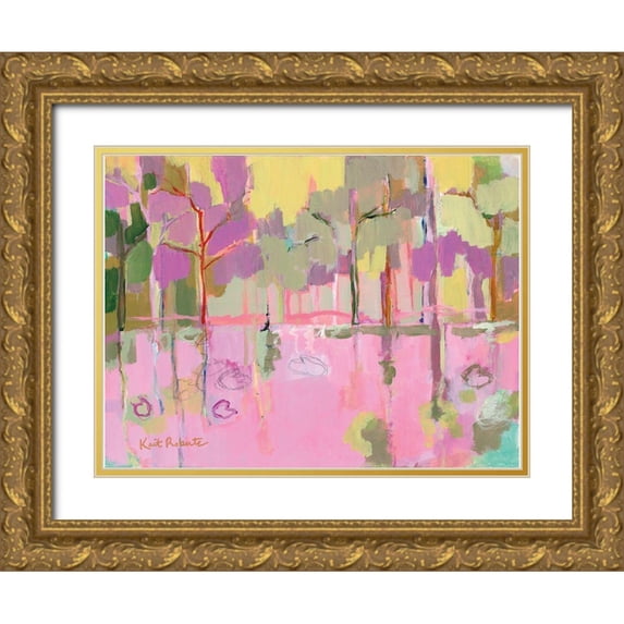 Roberts, Kait 14x12 Gold Ornate Wood Framed with Double Matting Museum Art Print Titled - Dont Let the Fading Summer Pass You By