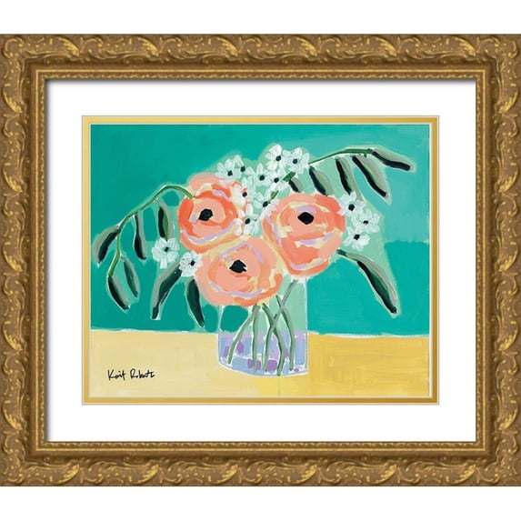 Roberts, Kait 14x12 Gold Ornate Wood Framed with Double Matting Museum Art Print Titled - True Love