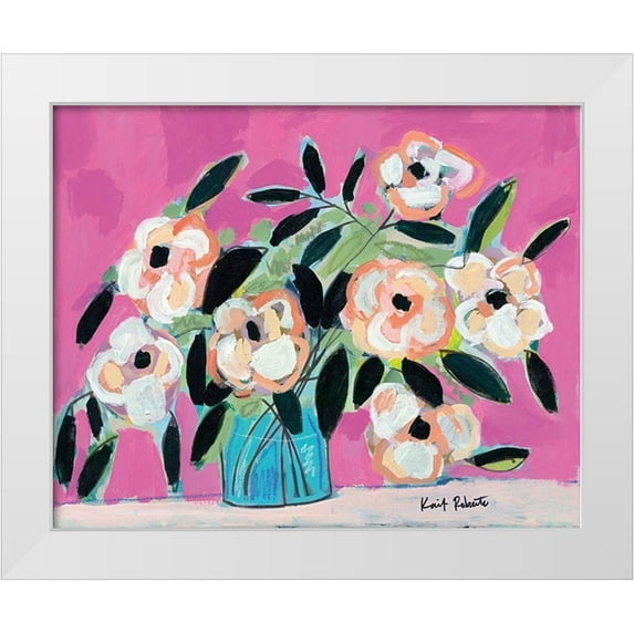 Roberts, Kait 14x12 White Modern Wood Framed Museum Art Print Titled - Pink Fever