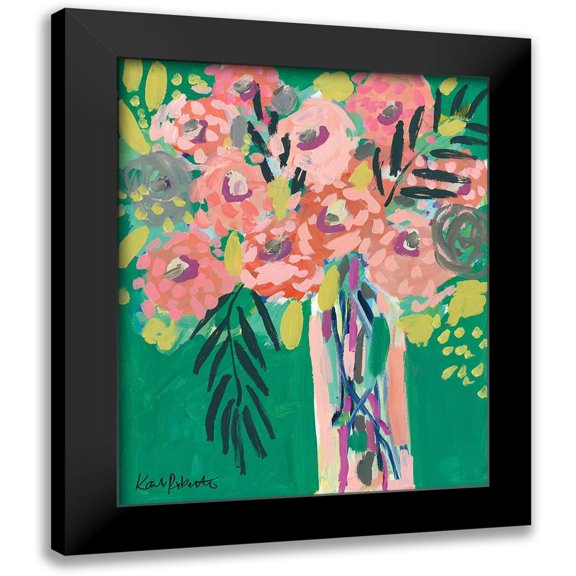 Roberts, Kait 15x18 Black Modern Framed Museum Art Print Titled - Still Life in Jade