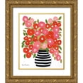 thumbnail image 1 of Roberts, Kait 15x18 Gold Ornate Wood Framed with Double Matting Museum Art Print Titled - Poppies in Strawberry and Taffy, 1 of 4