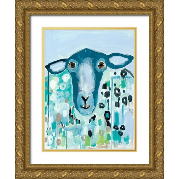 Roberts, Kait 25x32 Gold Ornate Wood Framed with Double Matting Museum Art Print Titled - Ill Be Blue