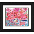 thumbnail image 1 of Roberts, Kait 31x26 Black Ornate Wood Framed with Double Matting Museum Art Print Titled - Electric Bloom, 1 of 4