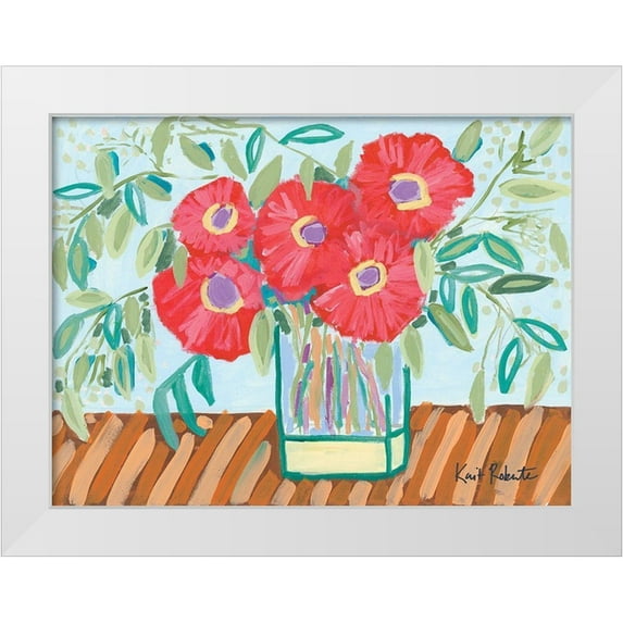 Roberts, Kait 32x25 White Modern Wood Framed Museum Art Print Titled - Home Sweet Home