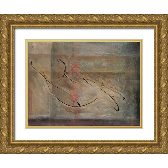 Roberts, Kati 24x19 Gold Ornate Wood Framed with Double Matting Museum Art Print Titled - Cross Road II