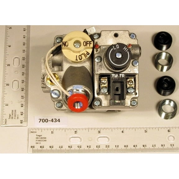 Robertshaw 700-434 - 24V 1/2 X 1/2 Standing Pilot Straight Natural Ga