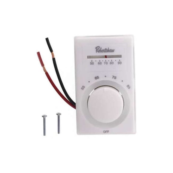 Robertshaw Line Voltage Thermostat,SPST Cooling,3"W 803A