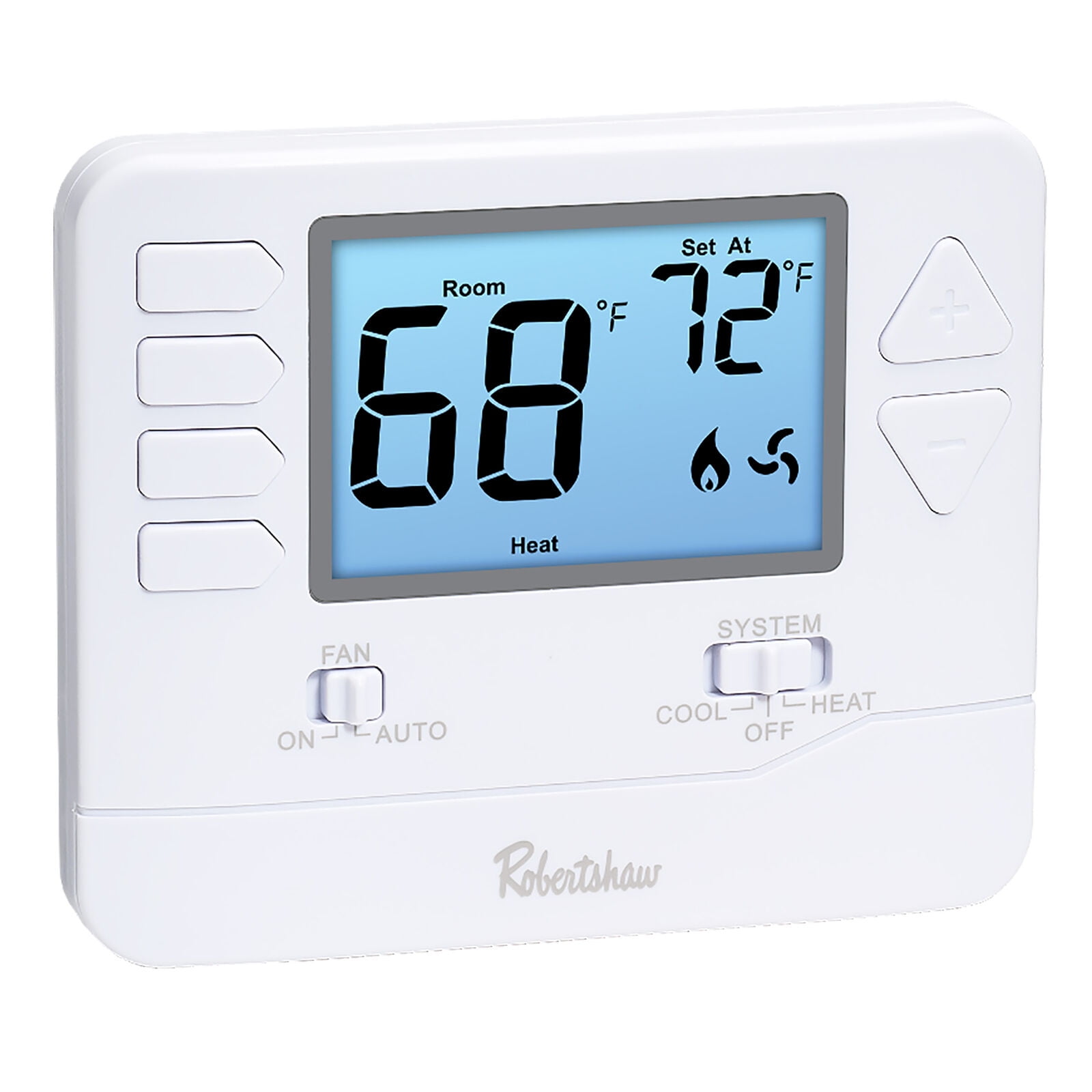 White Digital Non-Programmable Single Stage Thermostat