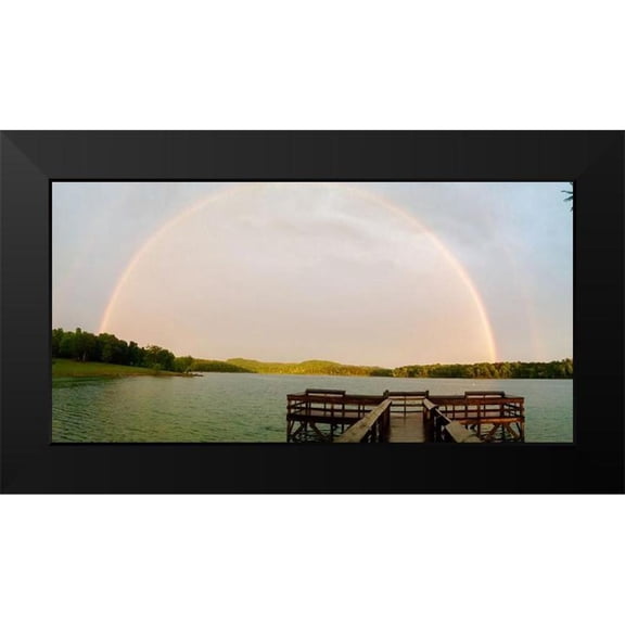 Robertson, Danielle 14x9 Black Modern Framed Museum Art Print Titled - Nolin River Lake-Bee Spring-Kentucky