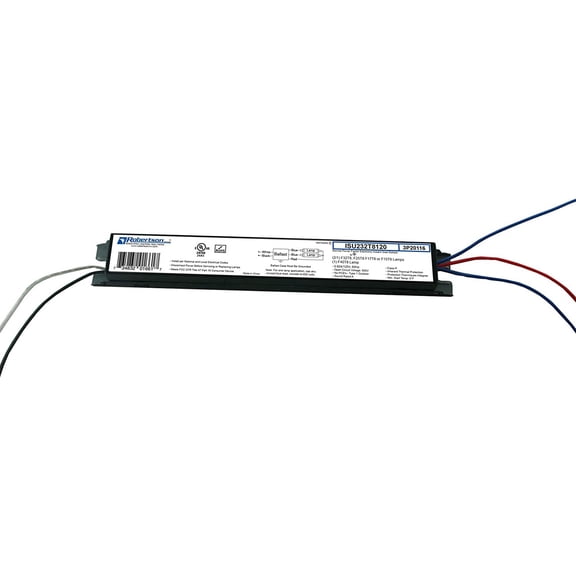 Robertson ISU232T8120 (3P20116) Electronic Fluorescent Ballast, for 1 or 2 T8 Fluorescent Lamps between 17W-32W (F17T8 through F32T8) or 1 F40T8 Lamp, Instant Start, 120V (Qty 1)