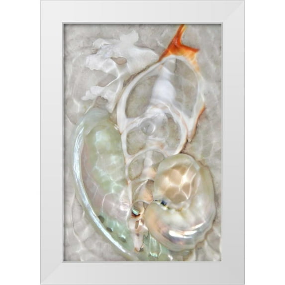 Robertson, Leda 13x18 White Modern Wood Framed Museum Art Print Titled - Underwater Light Waves VIII